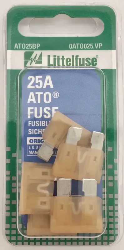 0ATO025.VP Littelfuse Inc. Fuse Clear Blade