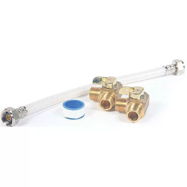 Camco 35963 Supreme Permanent By-Pass Kit With 12" Hose For 10 Gallon Tank