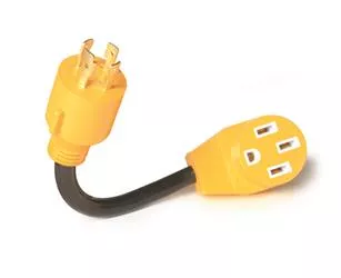 Camco Dogbone 30AM / 50AF Power Grip 12" Adapter 4 Prong - 55422