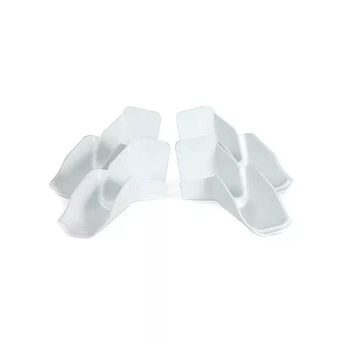 Camco RV Gutter Rain Spouts with Built-In Extensions, White, 4-Pack
