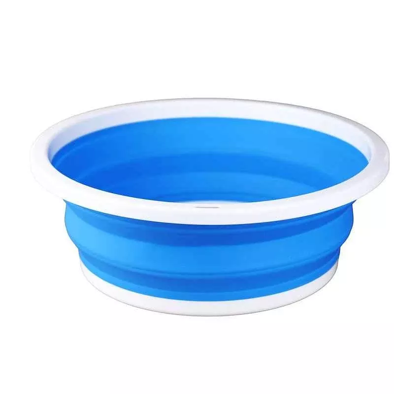 Coghlan's 2082 Collapsible RV Sink, 9L, White/Blue, Food-Safe, Portable Basin