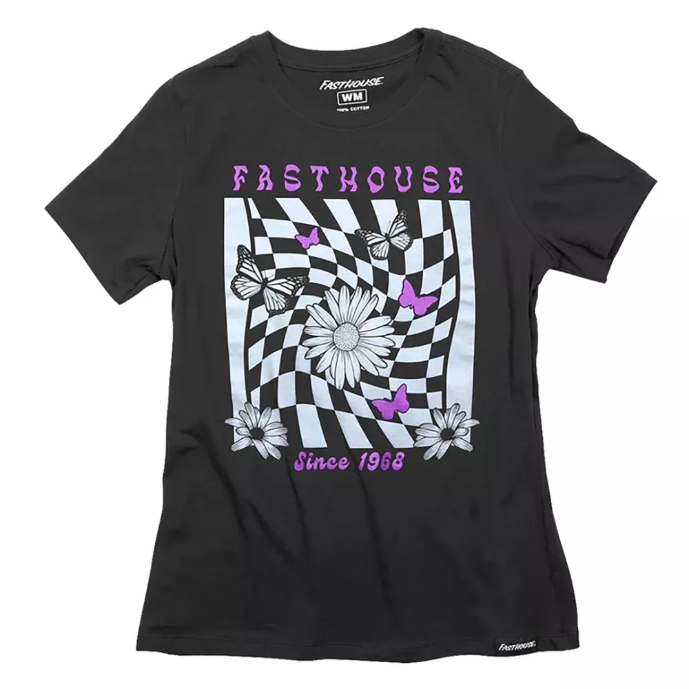 FASTHOUSE WOMEN'S WHIRL BLACK T-SHIRT