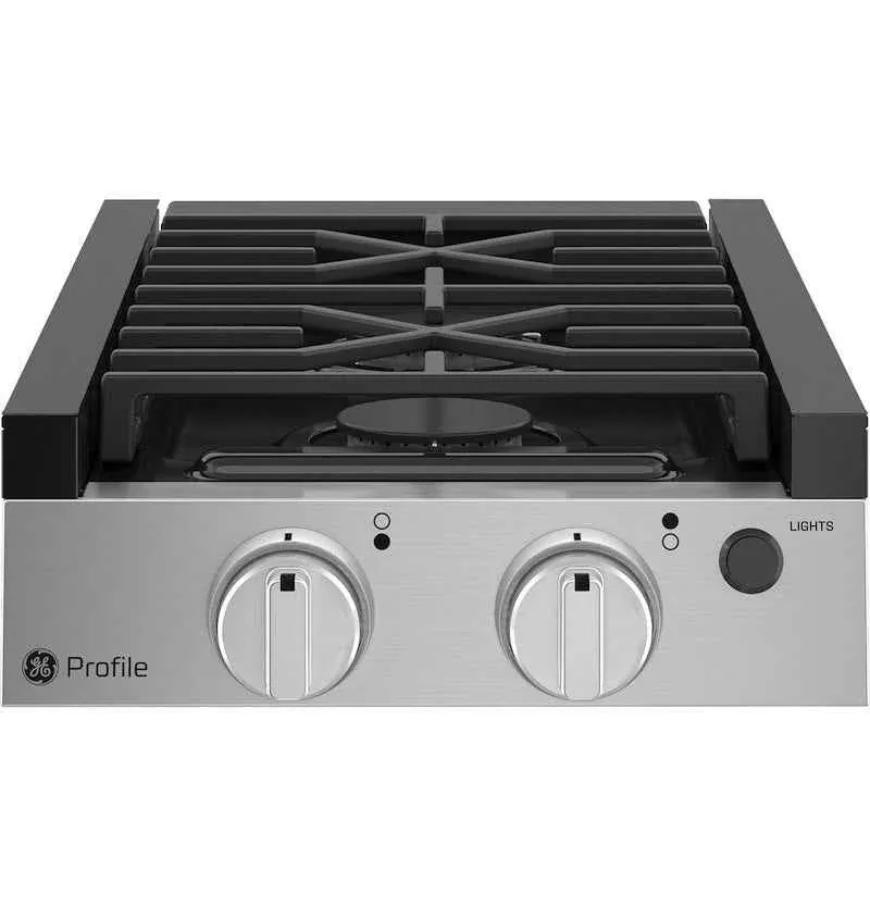 GE Profile PLU612RWSS RV Propane Cooktop 12" 2 Burner – Electronic Ignition