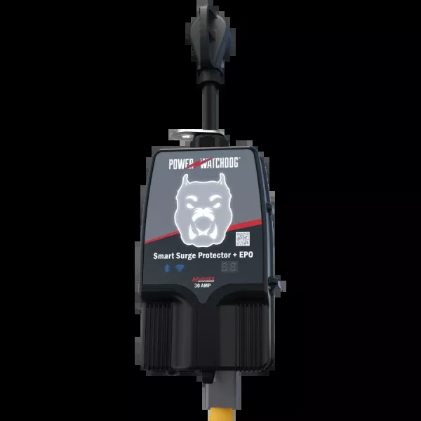 Hughes | 30 Amp Bluetooth Surge Protector | PWD30-EPOW | Auto Shutoff | Portable