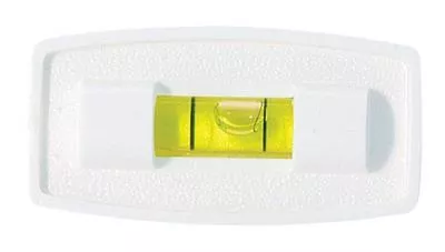 RV Level Hopkins MFG 03925 Bubble, Side-to-Side or Front-to-Rear, Stick-On, White Housing
