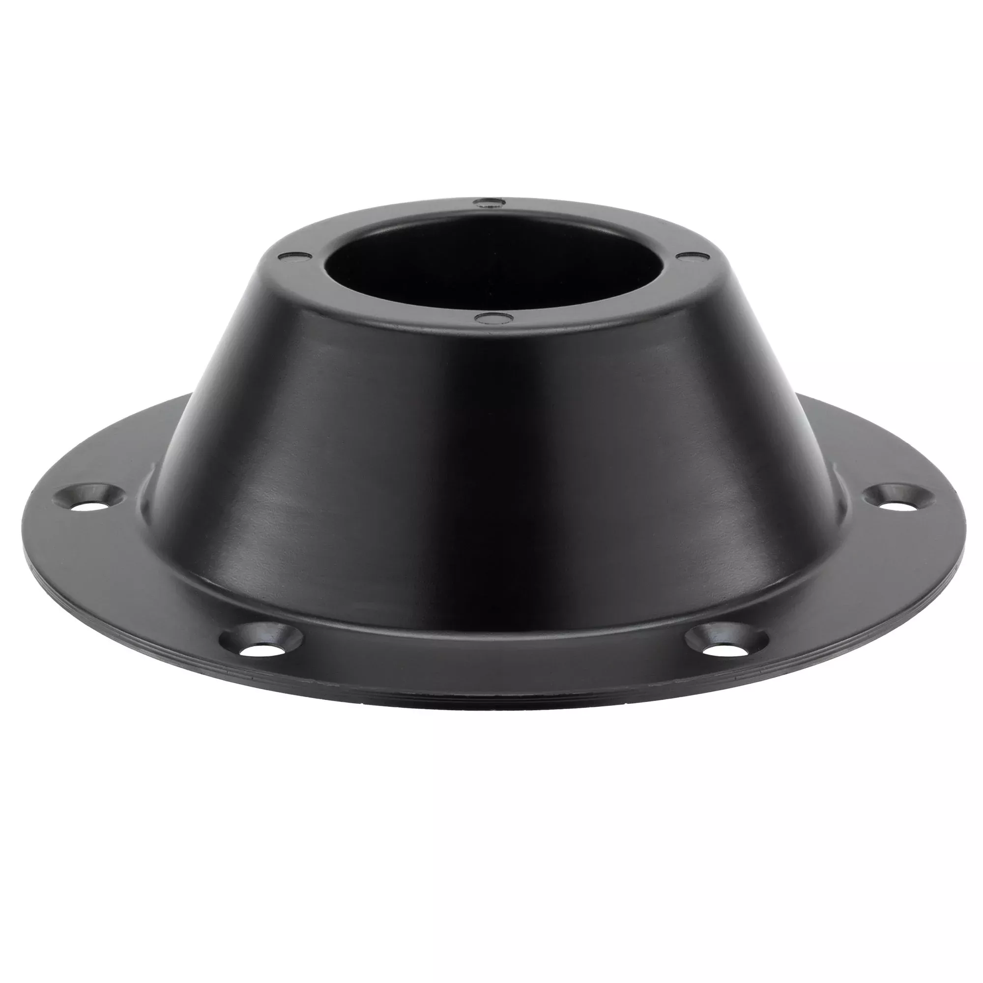 RV Table Pedestal Standard Round | Metal | Black and Chrome
