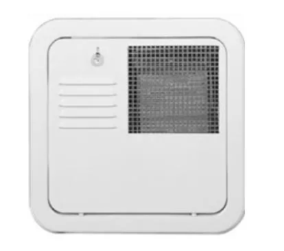 Suburban Water Heater Door - Standard Mount Radius - Polar White
