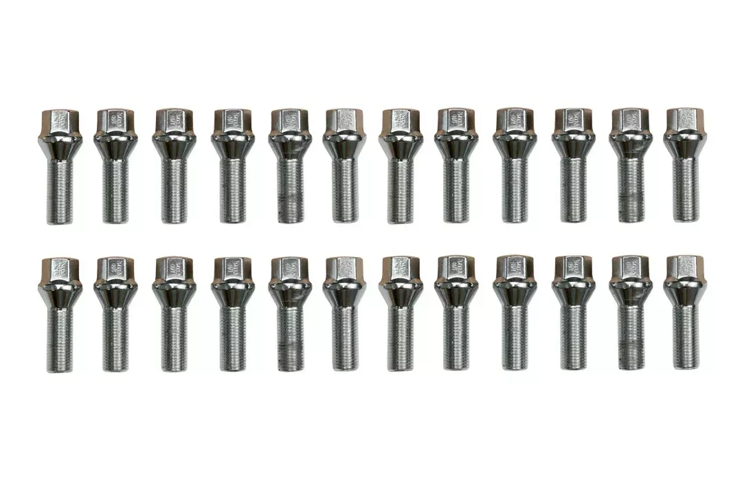 Van Compass 2007+ Mercedes Sprinter Tapered Lug Bolt Kit (24pk) - Silver