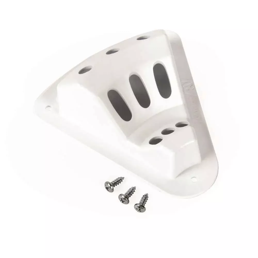 White Triple Flag Holder
