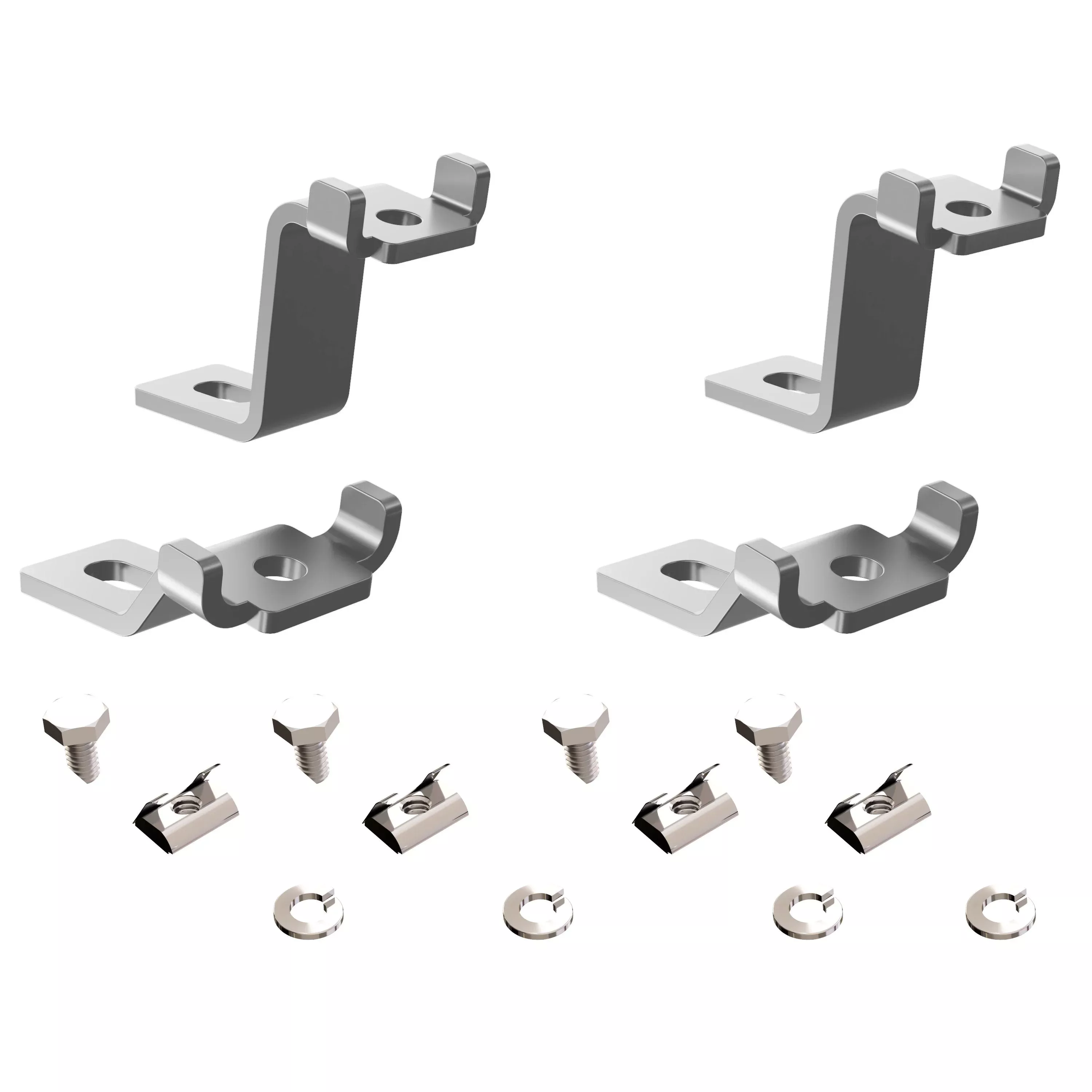 Zamp Solar Silver Mounting Feet for Curved Roofs (AirStream)